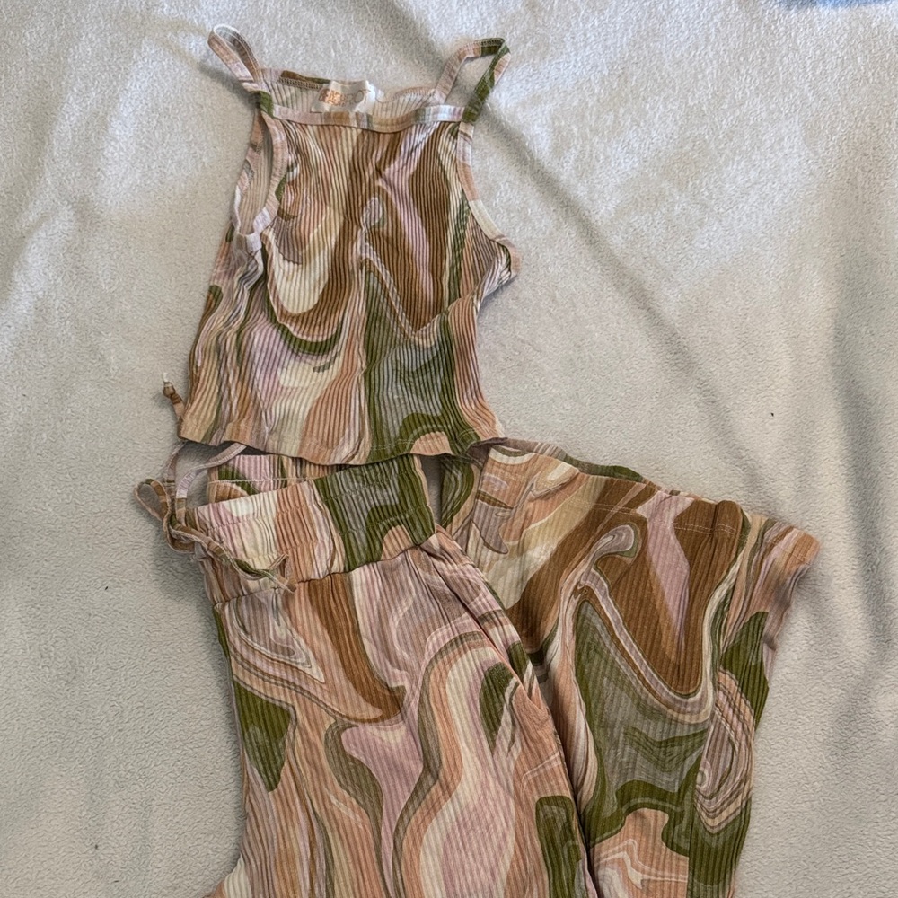 Beach Riot Multicolor Ribbed Top